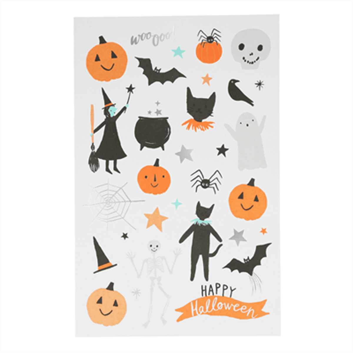 TATOVERINGER – Happy Halloween – 2 ark – Meri Meri