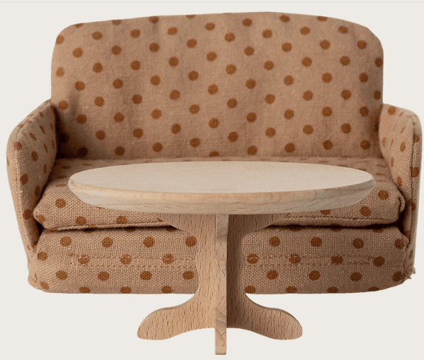 Hovedbilde KAFFEBORD TIL MUS – Ovalt naturtre – Maileg