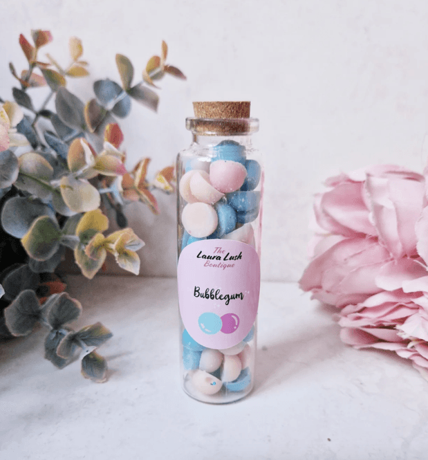 Hovedbilde DUFTVOKS I LITEN GLASSKRUKKE – Bubblegum – Lara ...