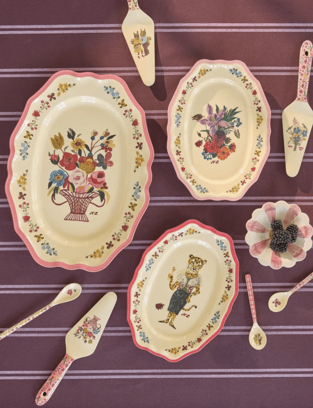 SERVERINGSFAT – Blomsterbukett – Rice x Nathalie Lété