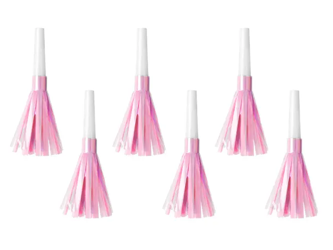 Hovedbilde PARTYBLÅSERE – Lys rosa – 6 stk – ...