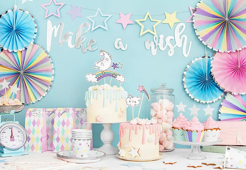 PAPPASJETTER – Stjerner Unicorn – 6 pk – PartyDeco
