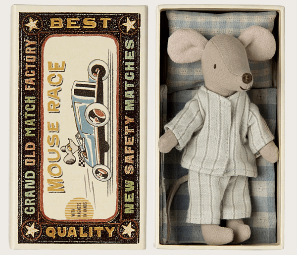 Hovedbilde STOREBROR-MUS I BOKS – Stripete pysj – Maileg