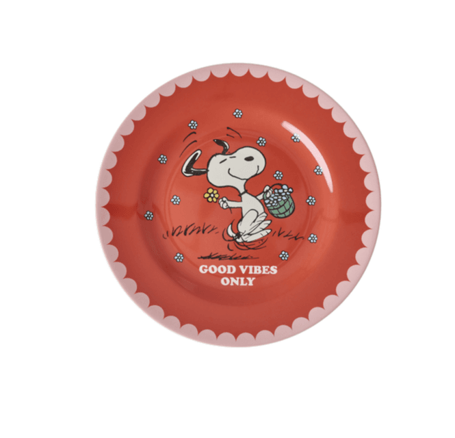 Hovedbilde ASJETT – Rød Snoopy Print – Rice x Peanuts