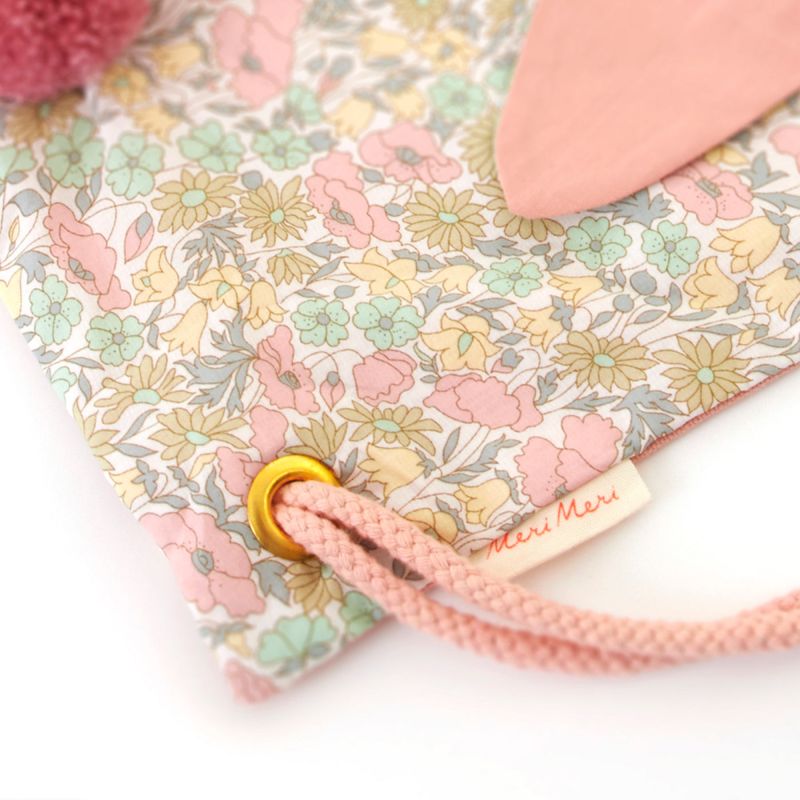 TØYBAG MED SNOR – Blomsterkanin – Meri Meri